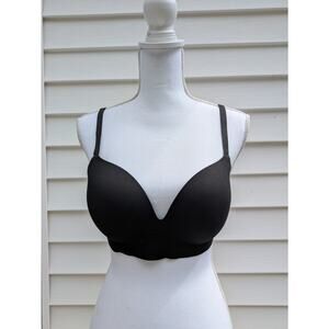 Victoria's Secret Womens Black Lined Wireless Back Closure Demi Bra 36C